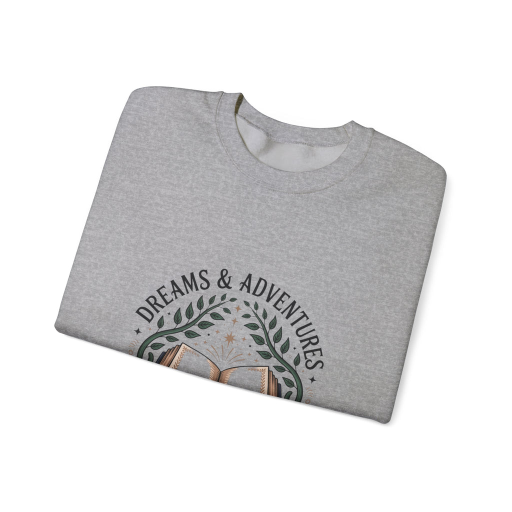 Dreams & Adventures Book Crewneck Sweatshirt