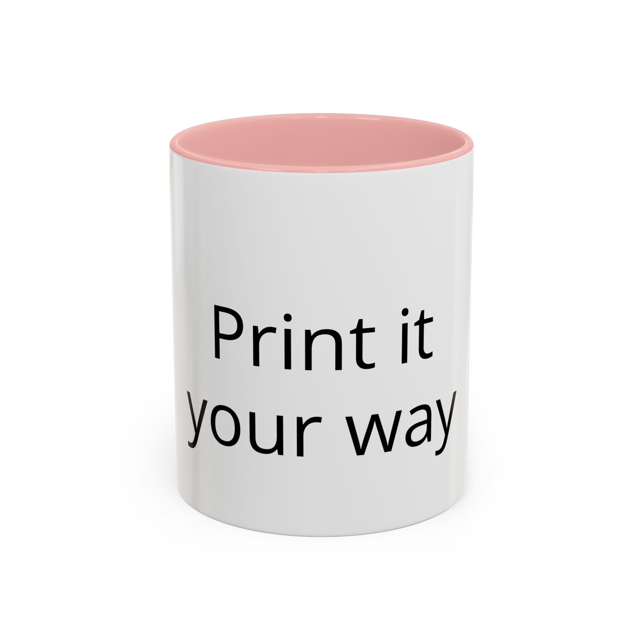 Customizable Accent Coffee Mug — 'Print It Your Way' Personalized Ceramic Gift (11/15oz)