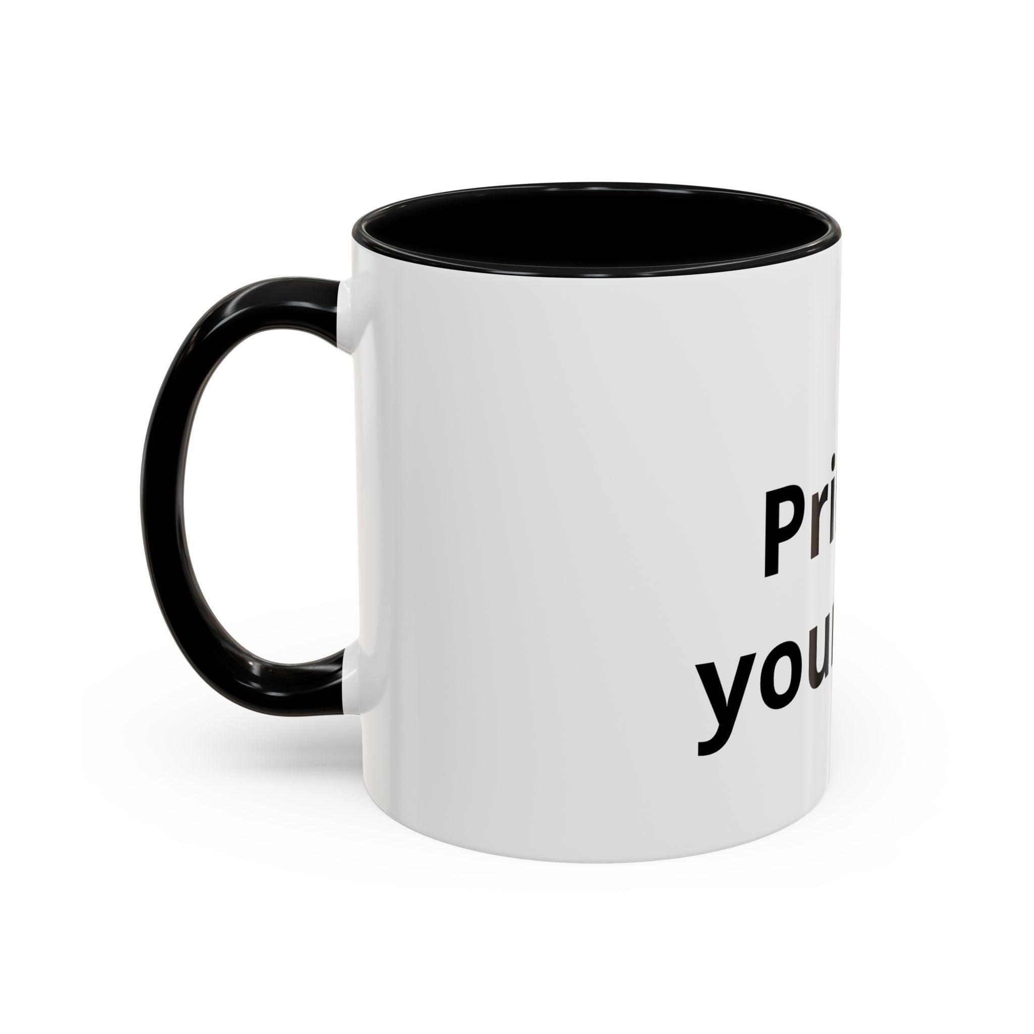 Customizable Accent Coffee Mug — 'Print It Your Way' Personalized Ceramic Gift (11/15oz)