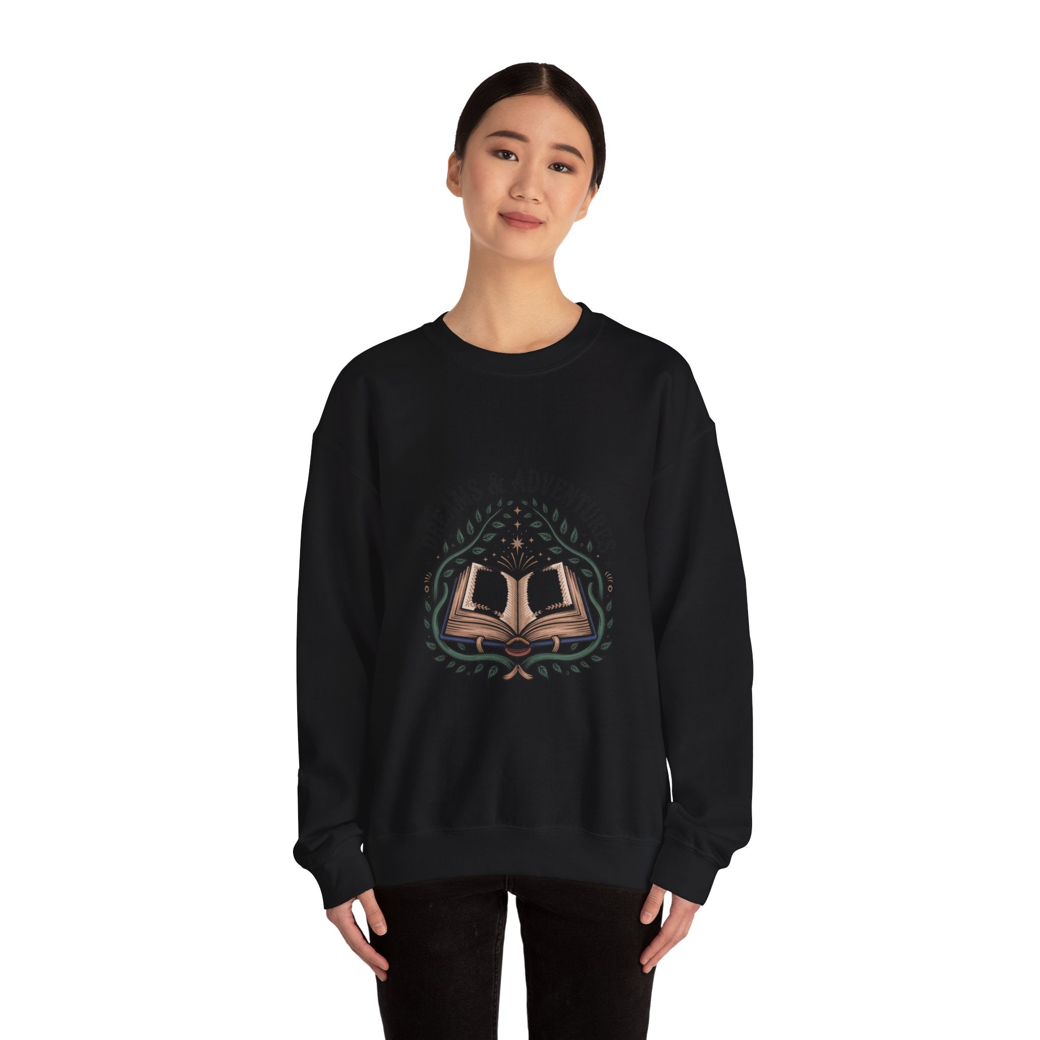 Dreams & Adventures Book Crewneck Sweatshirt