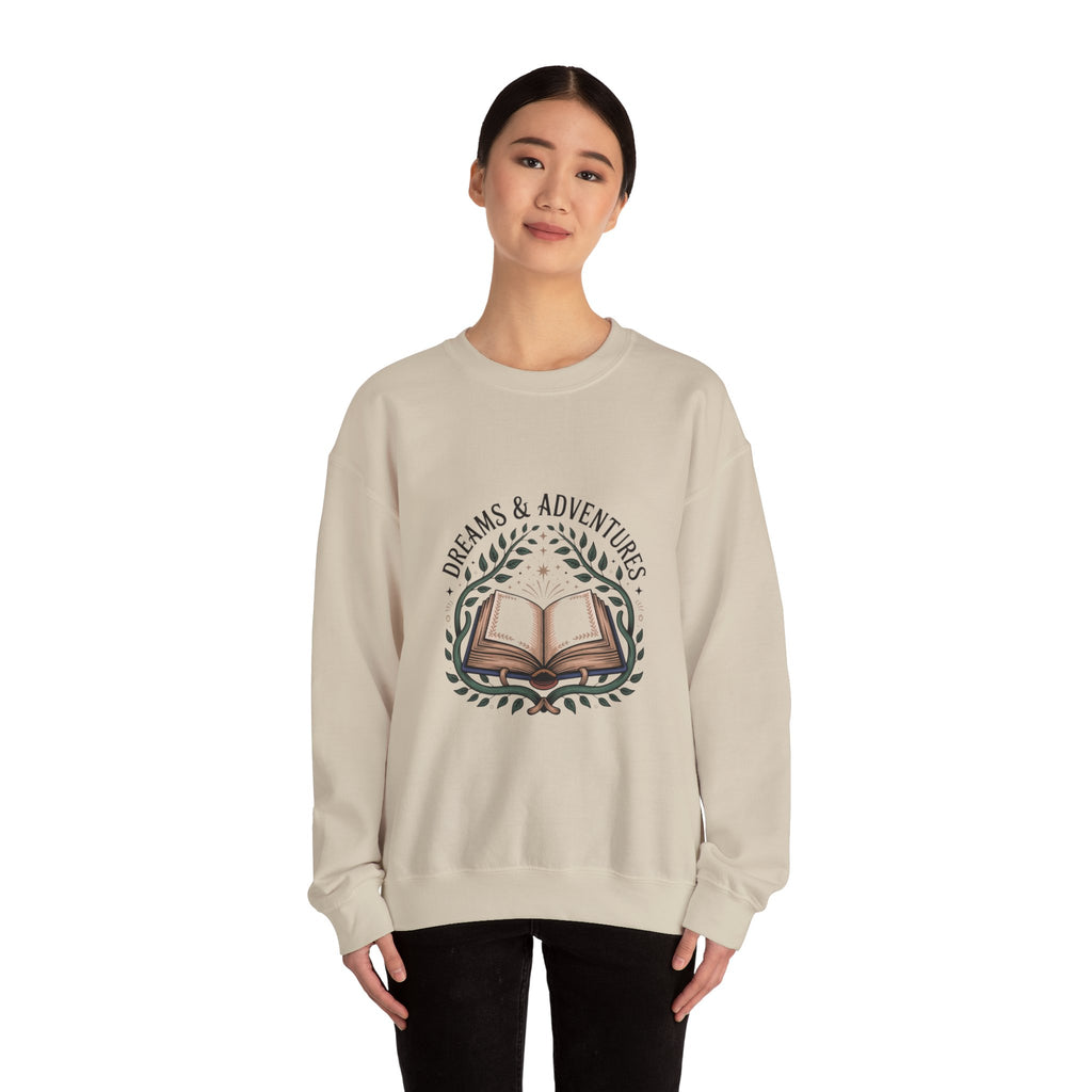 Dreams & Adventures Book Crewneck Sweatshirt