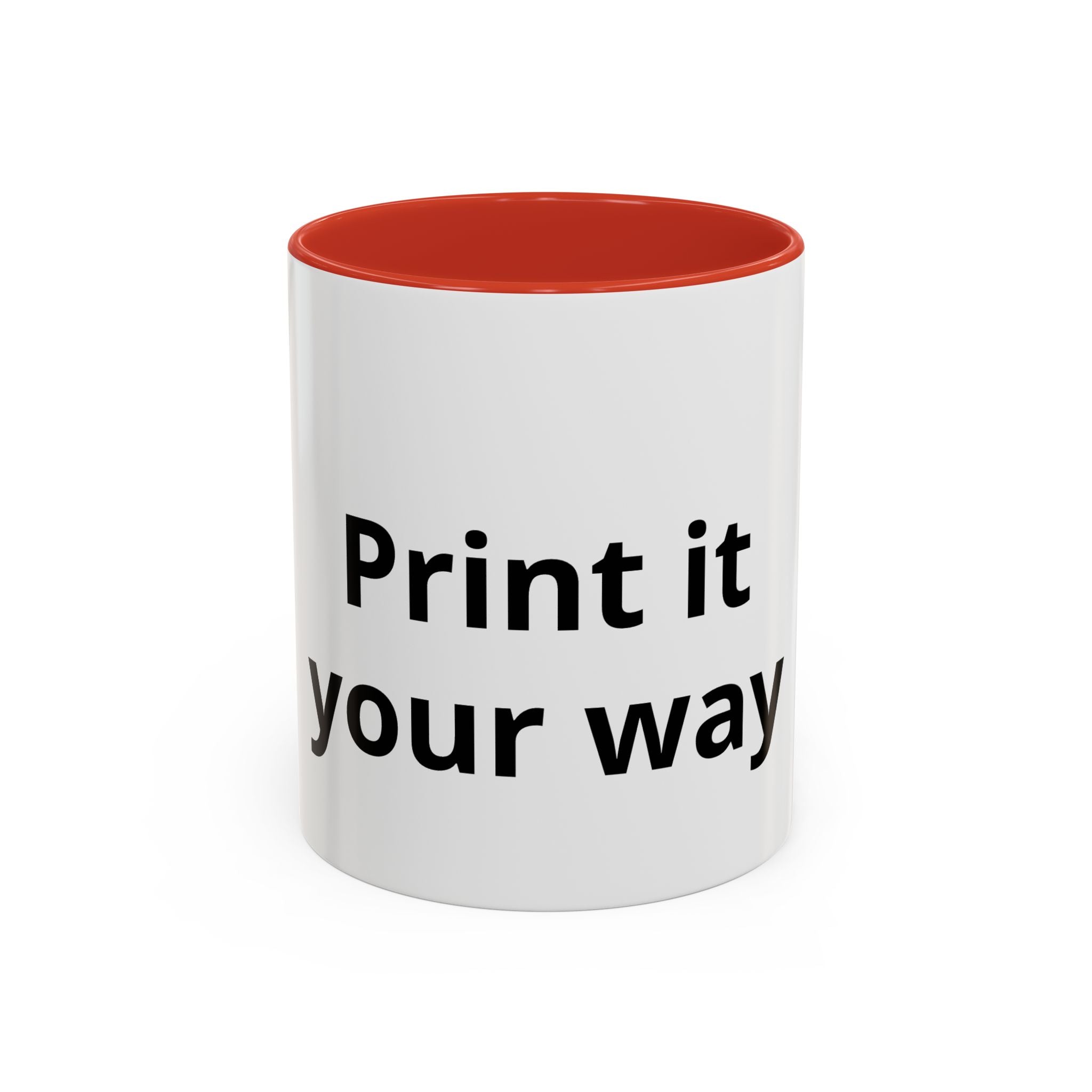 Customizable Accent Coffee Mug — 'Print It Your Way' Personalized Ceramic Gift (11/15oz)