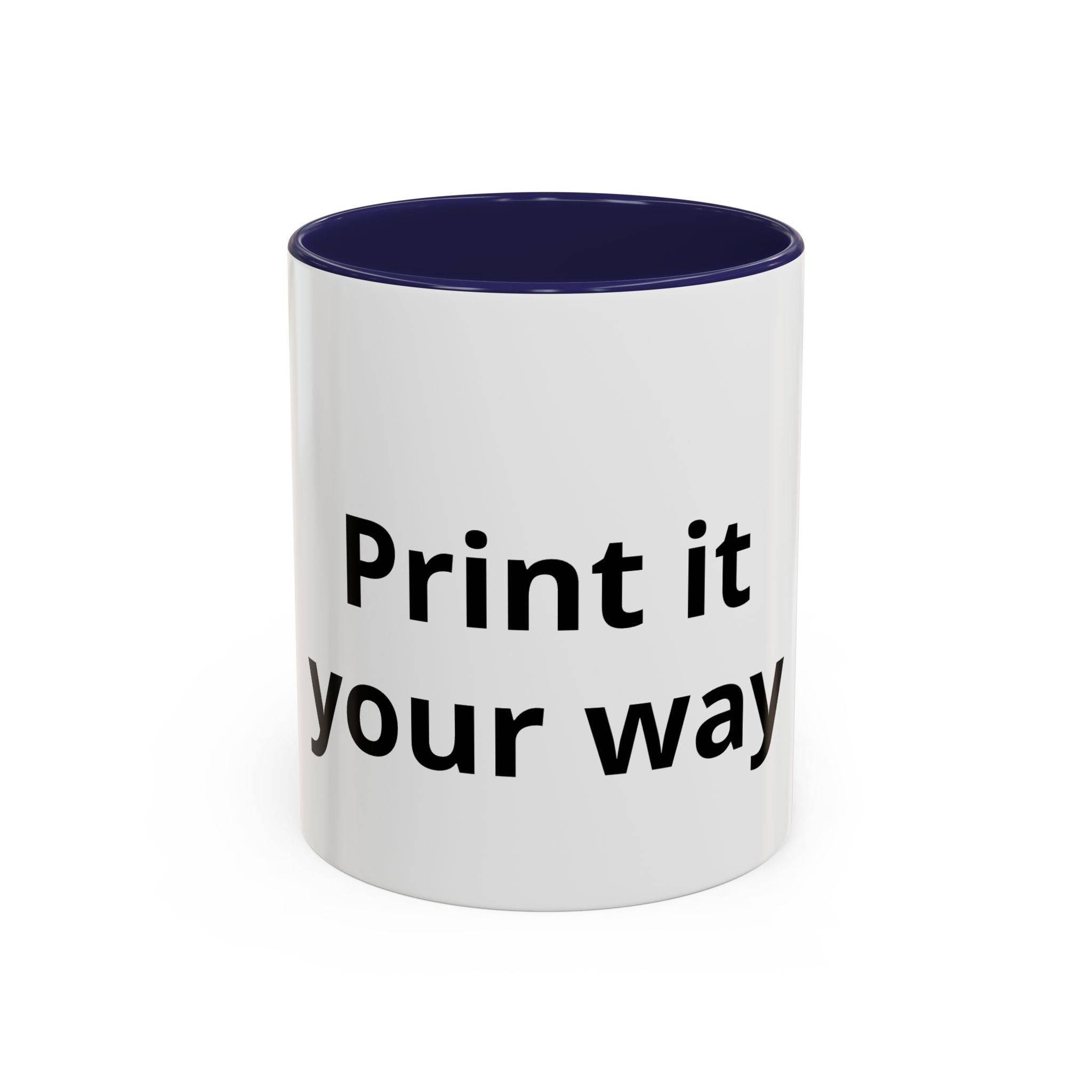 Customizable Accent Coffee Mug — 'Print It Your Way' Personalized Ceramic Gift (11/15oz)