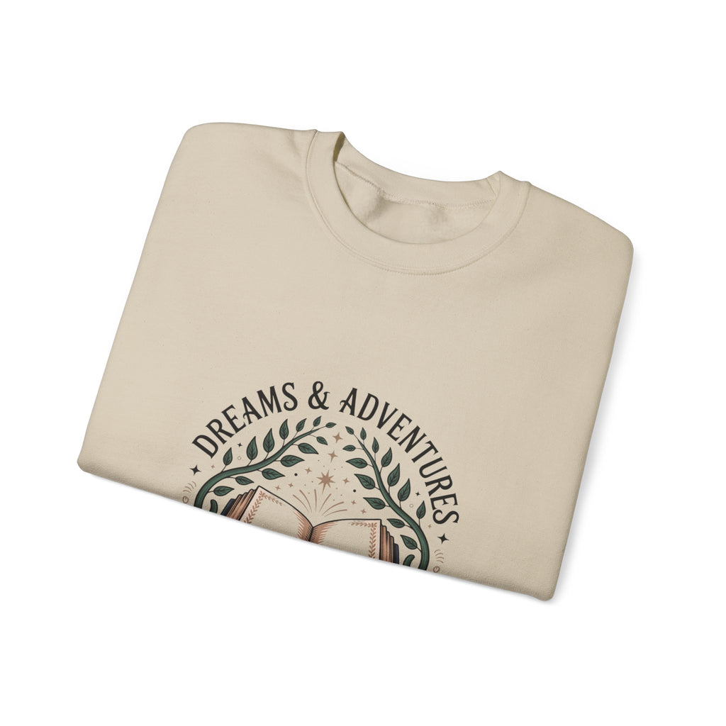 Dreams & Adventures Book Crewneck Sweatshirt