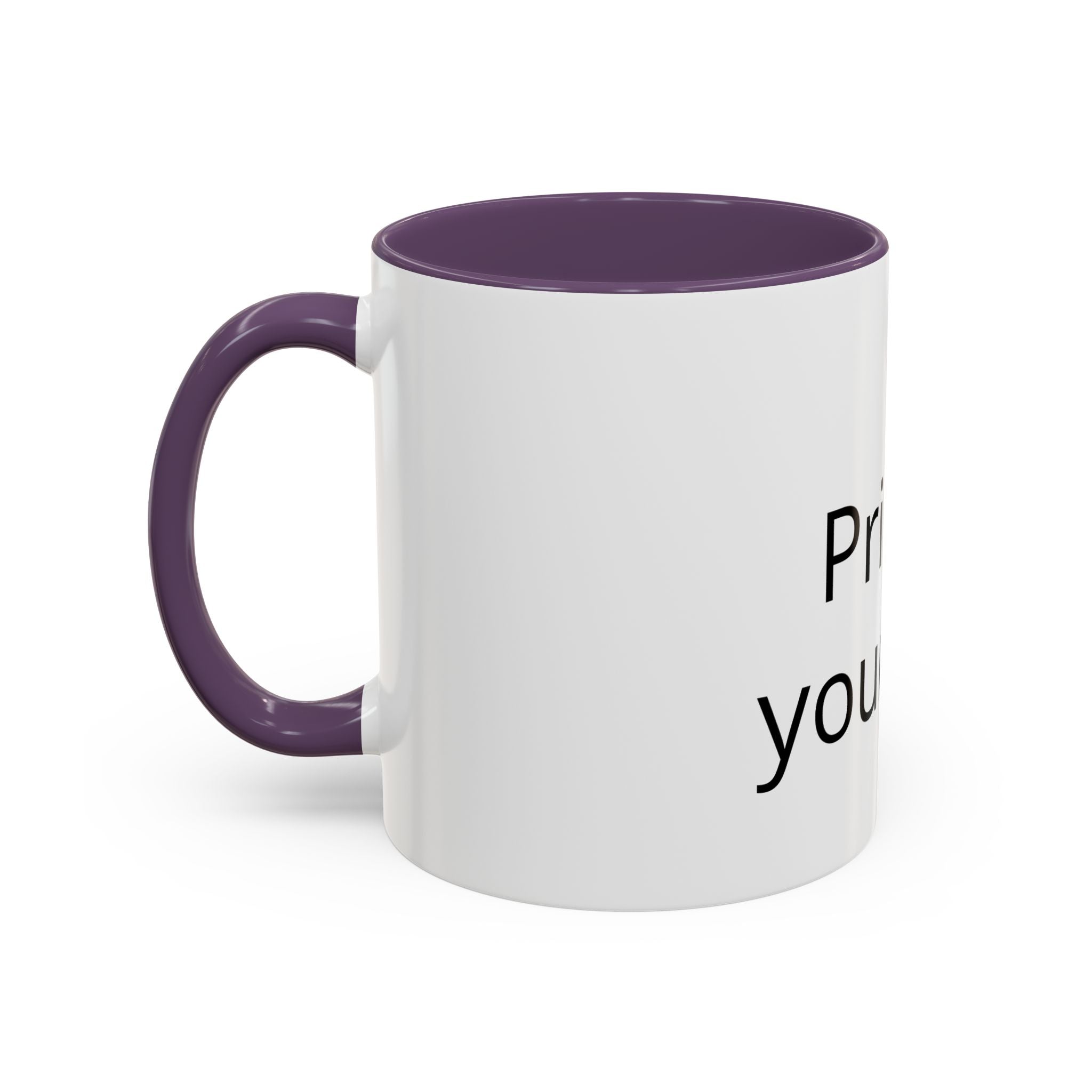 Customizable Accent Coffee Mug — 'Print It Your Way' Personalized Ceramic Gift (11/15oz)
