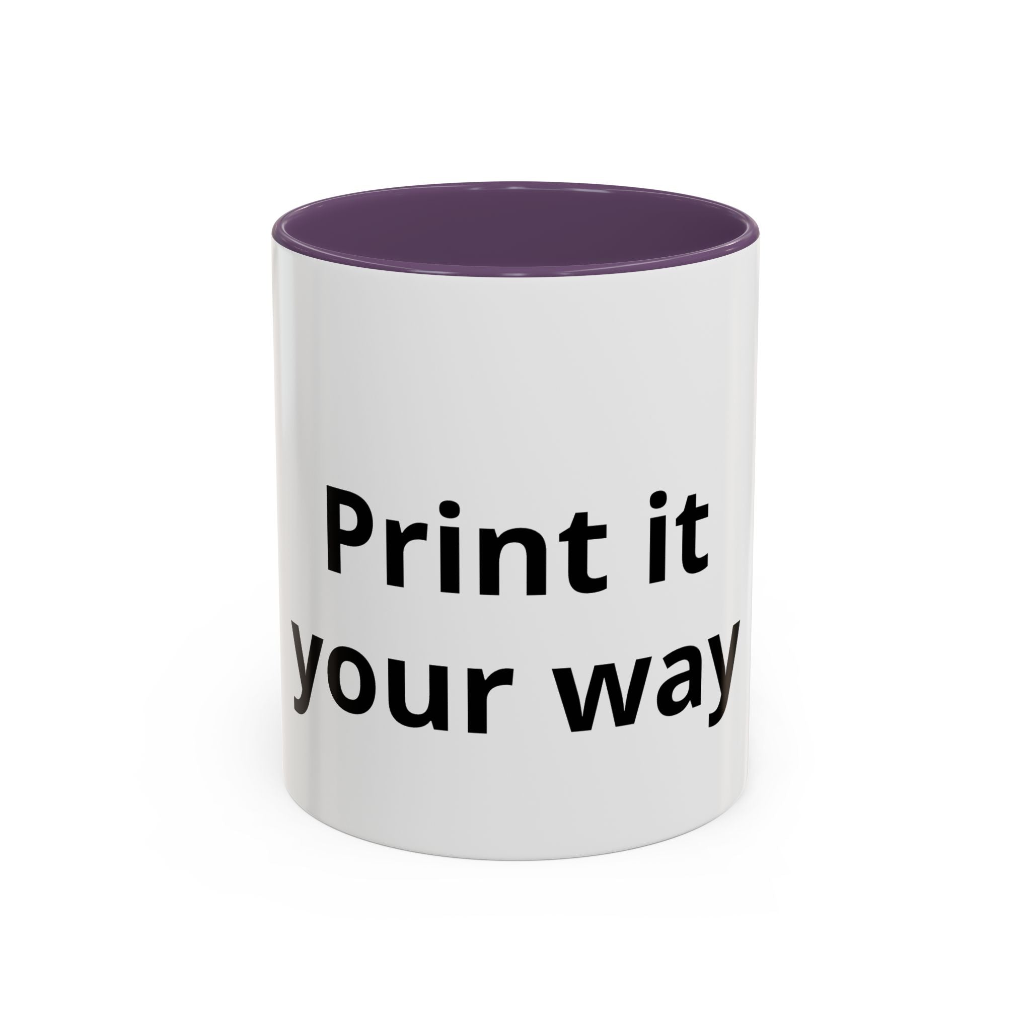 Customizable Accent Coffee Mug — 'Print It Your Way' Personalized Ceramic Gift (11/15oz)