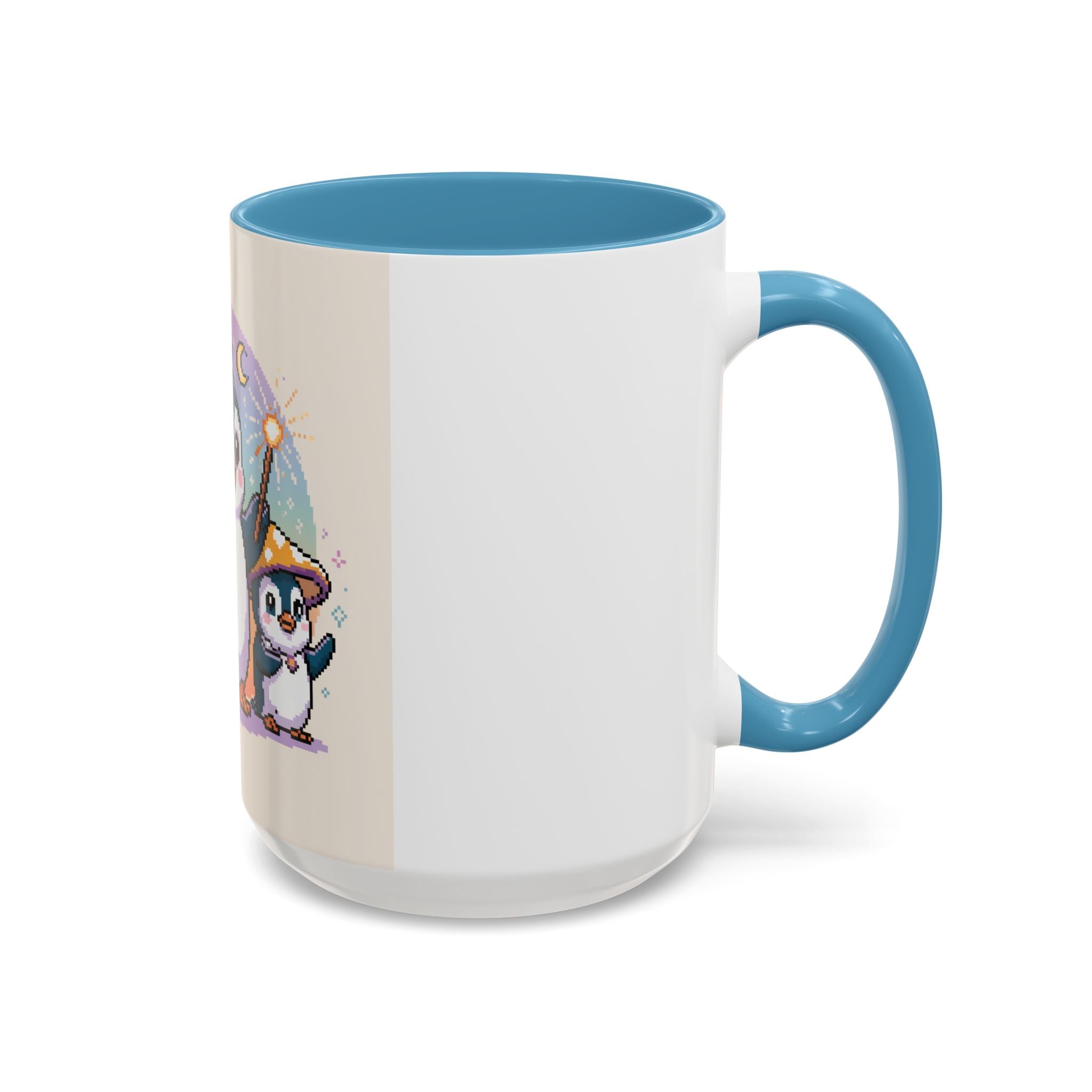 Magic Penguin Family Coffee Mug — Cute Wizard Penguins 11/15oz Accent Mug