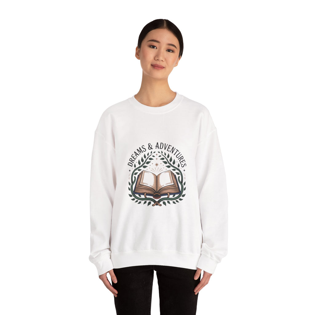 Dreams & Adventures Book Crewneck Sweatshirt