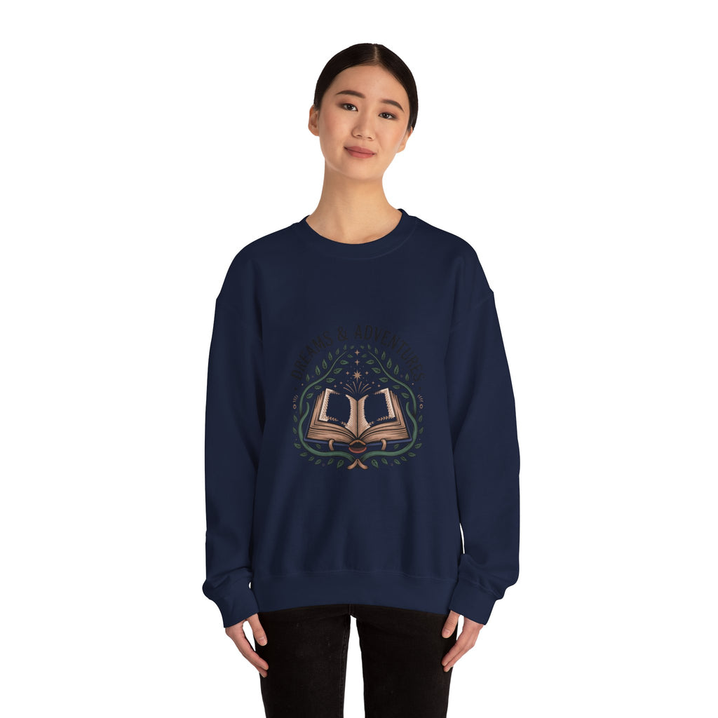 Dreams & Adventures Book Crewneck Sweatshirt