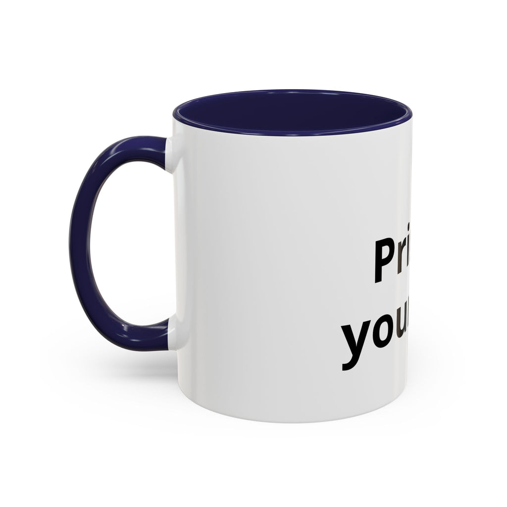 Customizable Accent Coffee Mug — 'Print It Your Way' Personalized Ceramic Gift (11/15oz)