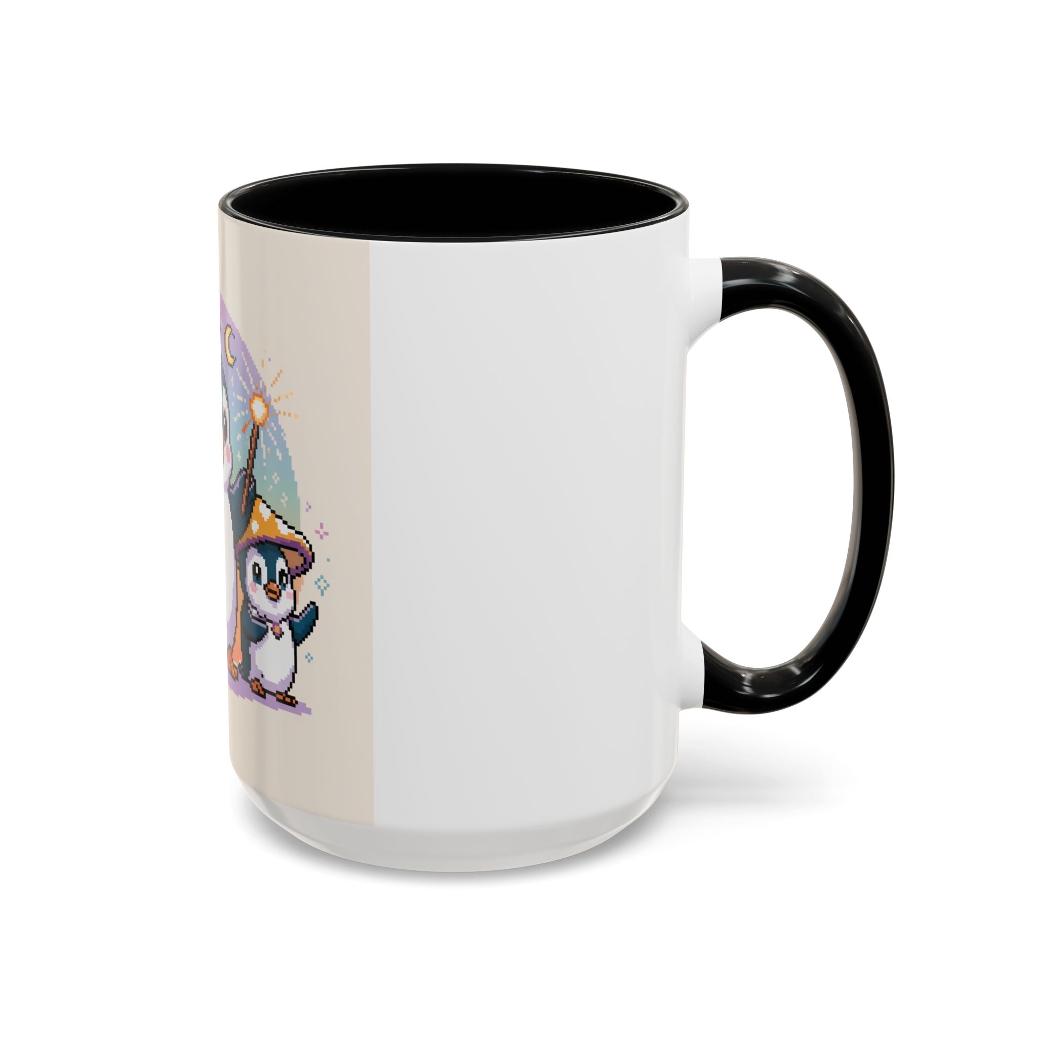 Magic Penguin Family Coffee Mug — Cute Wizard Penguins 11/15oz Accent Mug