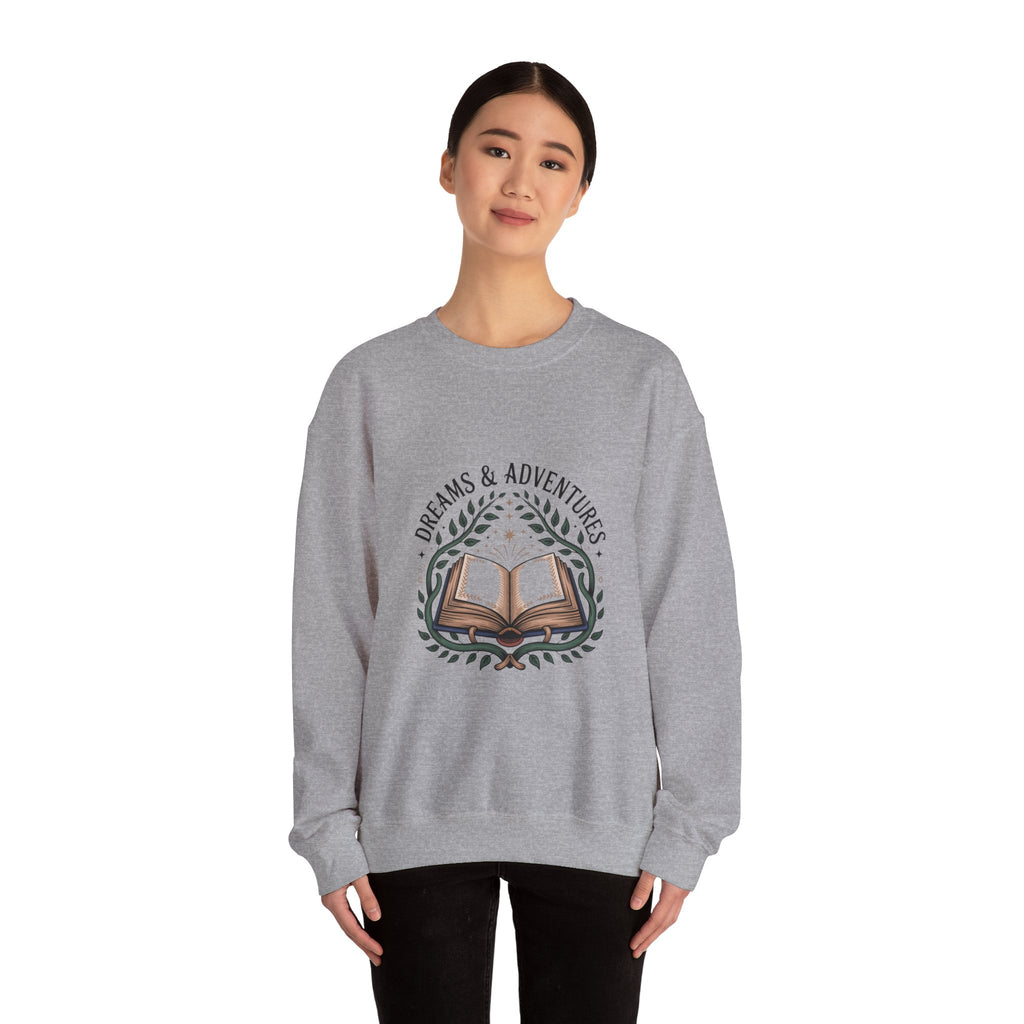 Dreams & Adventures Book Crewneck Sweatshirt