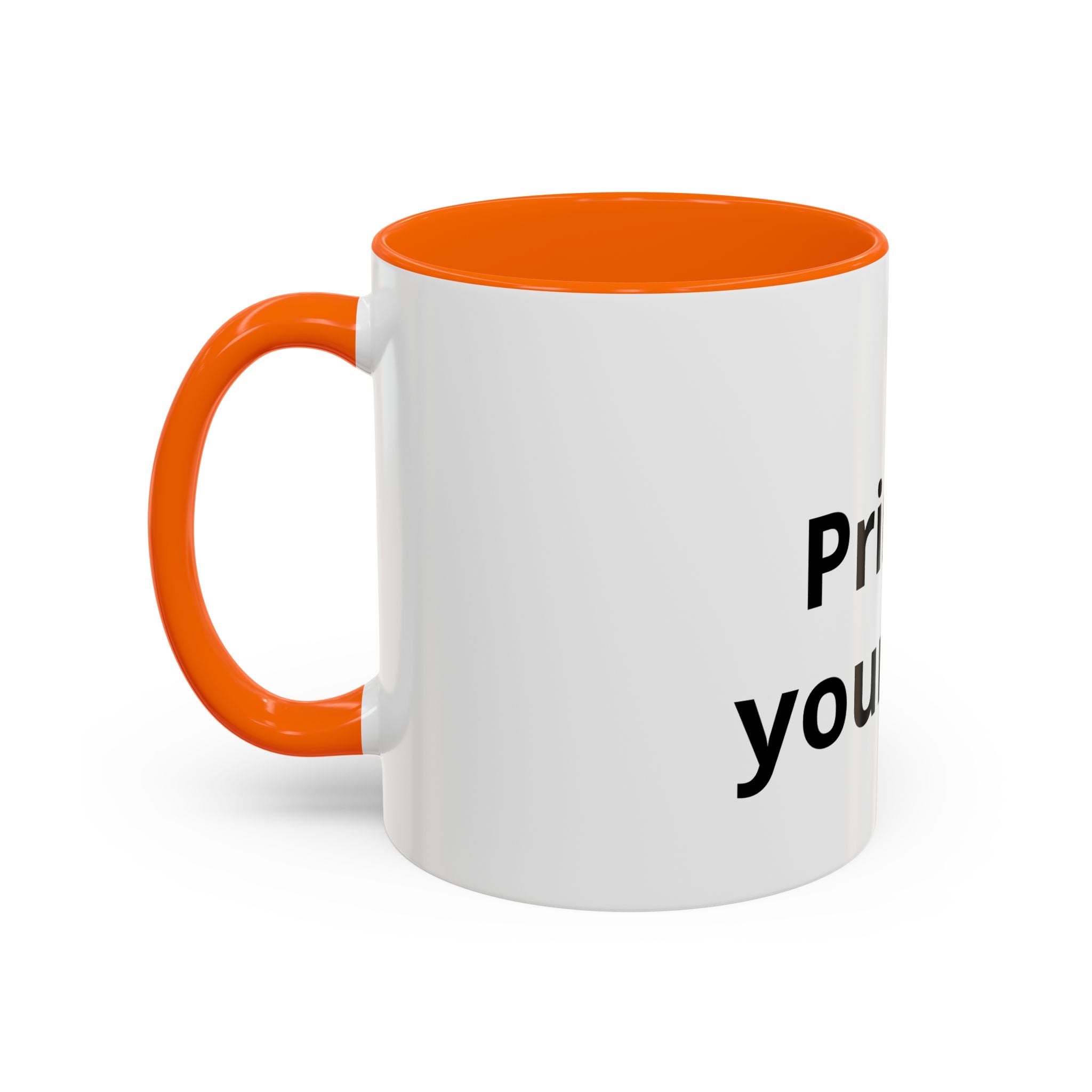 Customizable Accent Coffee Mug — 'Print It Your Way' Personalized Ceramic Gift (11/15oz)