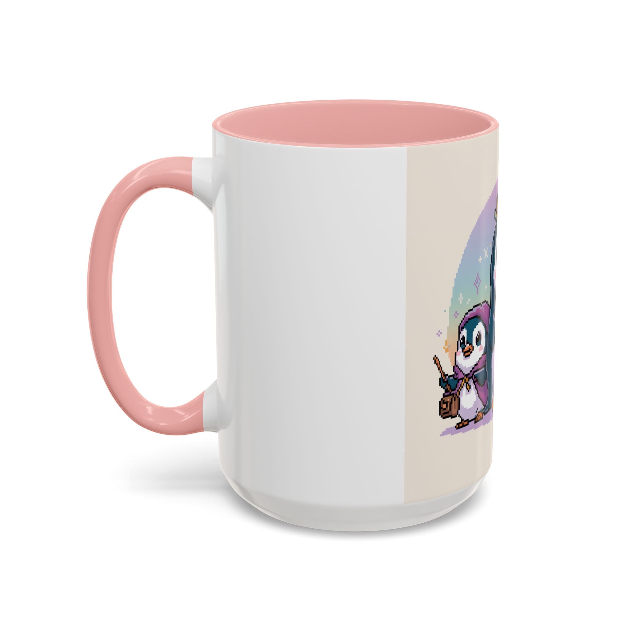 Magic Penguin Family Coffee Mug — Cute Wizard Penguins 11/15oz Accent Mug