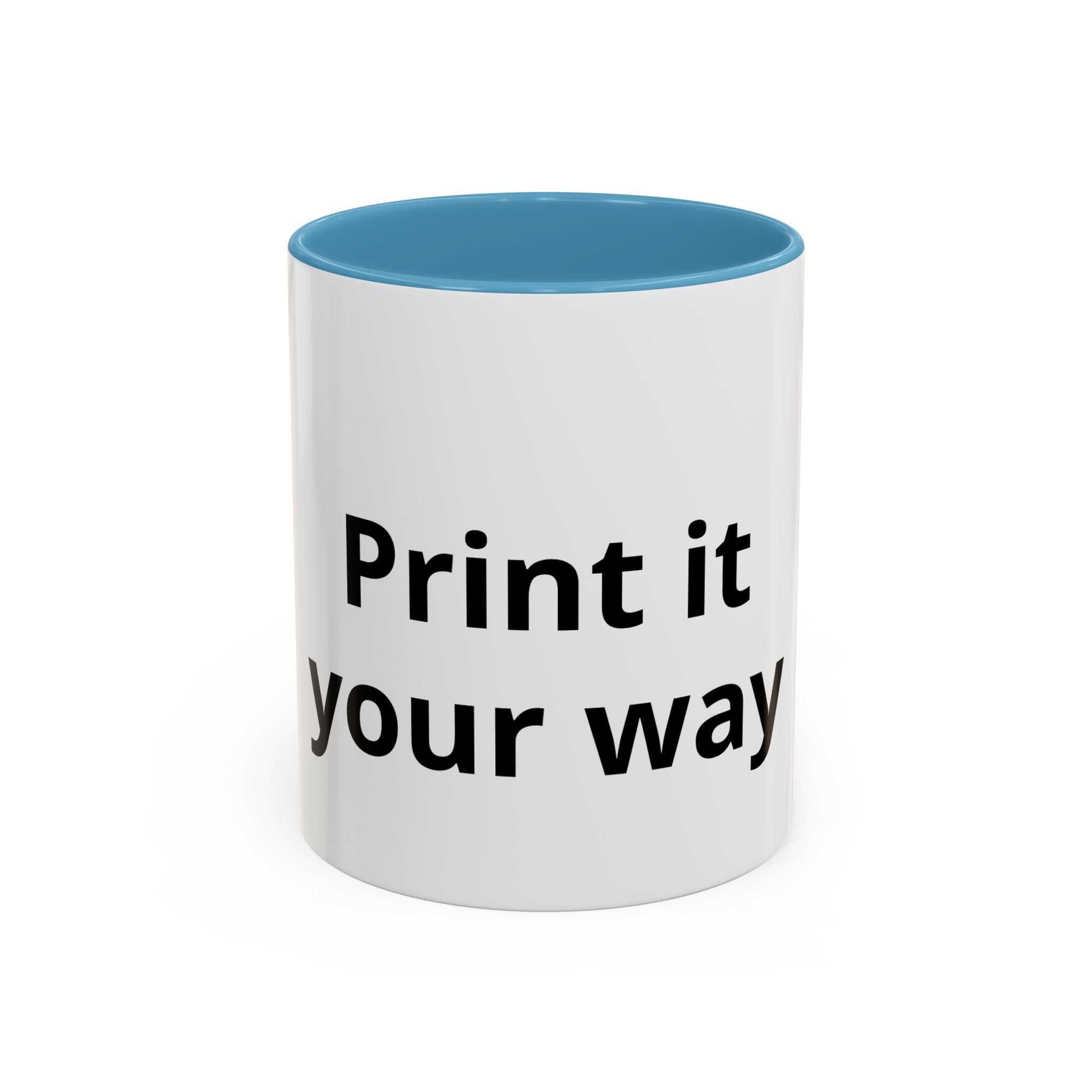 Customizable Accent Coffee Mug — 'Print It Your Way' Personalized Ceramic Gift (11/15oz)